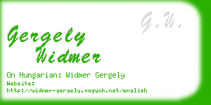 gergely widmer business card